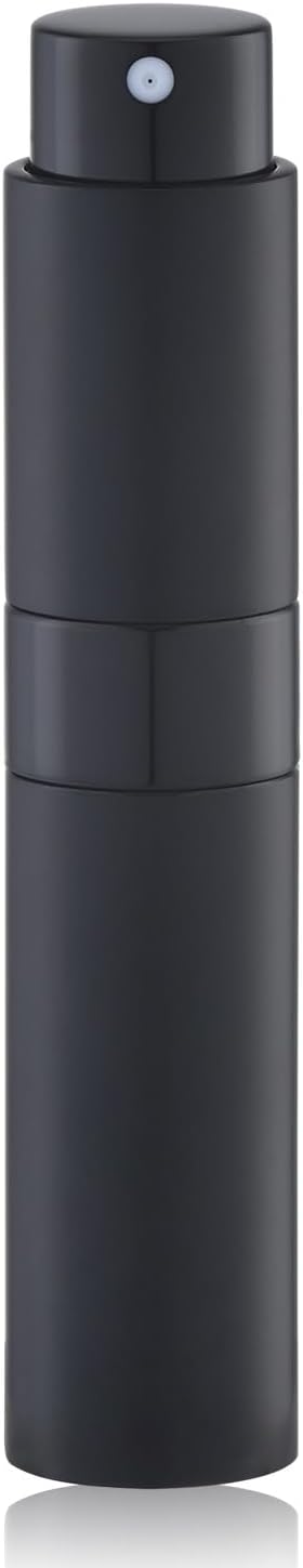 10ml Perfume Atomizer Refillable, Mini Cologne Spray Bottle Empty, Refillable Portable Sprayer (1pcs, Black)