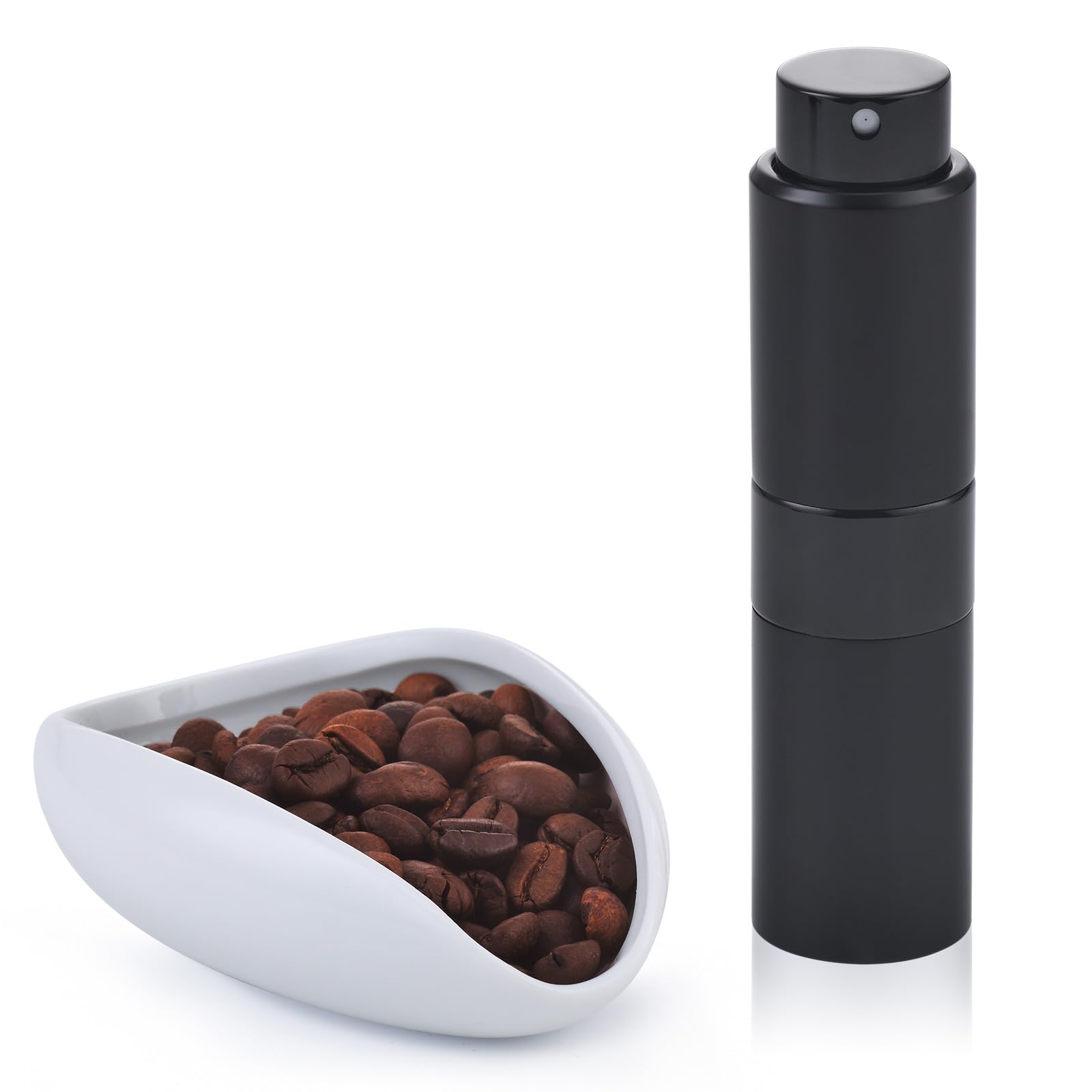 Coffee Bean Dosing Cup with 20ML Spray Bottle, Coffee Measuring Cups & Espresso Bean Spritzer Kit