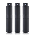10ml Perfume Atomizer(3PCS), Cologne Spray Bottle, Travel Refillable Portable Sprayer (Black, Sliver, Grey)