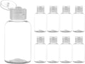Lulupack Travel Bottles for Toiletries 1.6 oz - Travel Size Shampoo and Plastic Containers Tsa Approved - Empty Squeeze Sanitizer Lotion Toiletry - Refillable Hand Liquid Mini Bottles Clear 9PCS