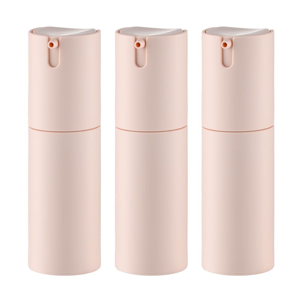 1 oz Airless Pump Bottles, Travel Lotion Container, Skincare Containers for Moisturizer(Plastic, Multicolor, 3Pcs)