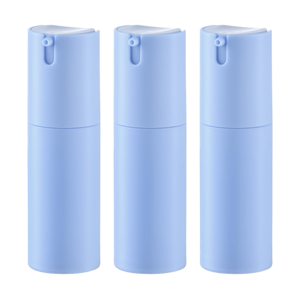 1 oz Airless Pump Bottles, Travel Lotion Container, Skincare Containers for Moisturizer(Plastic, Multicolor, 3Pcs)