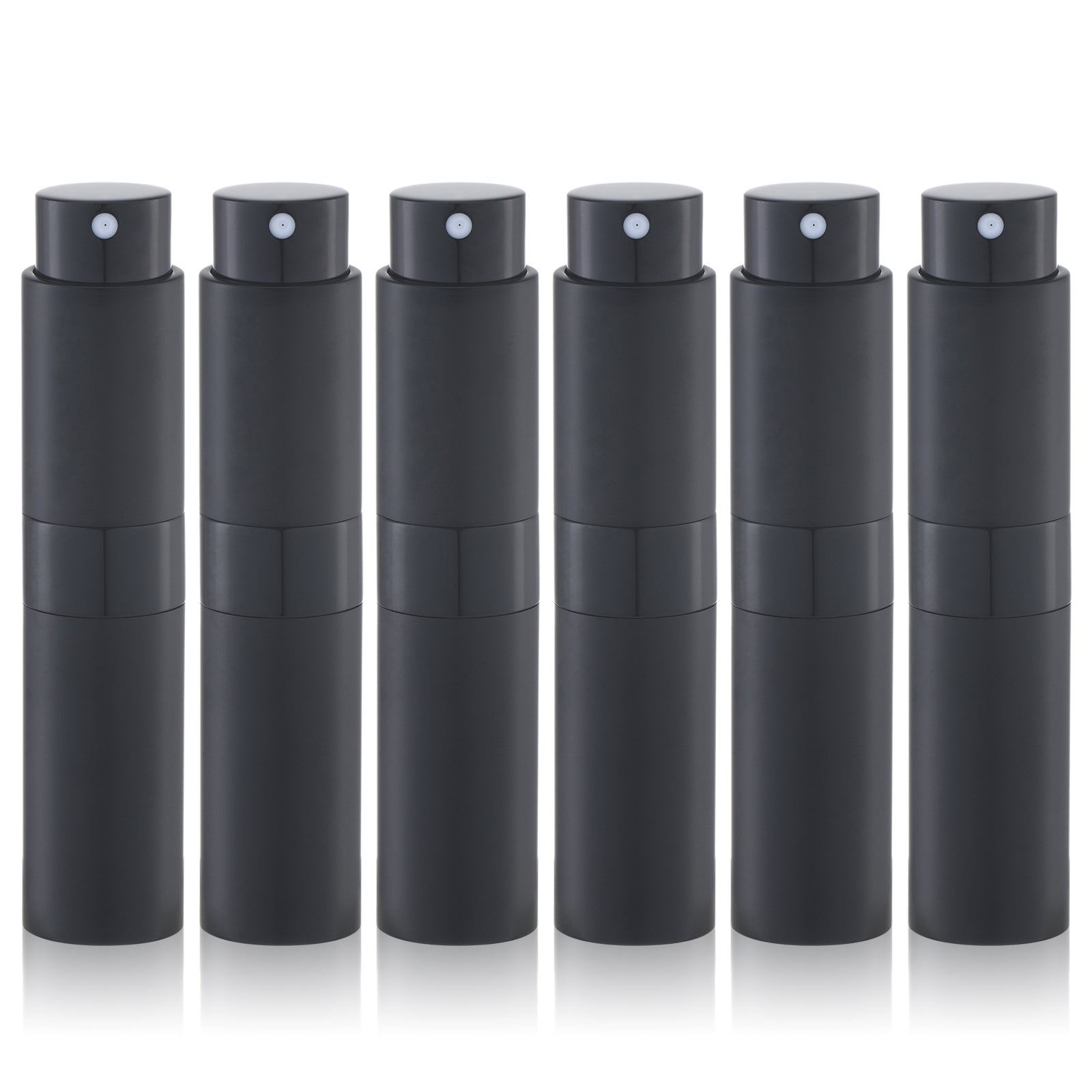 5ml Perfume Atomizer, Cologne Travel Spray Bottle, Refillable Portable Sprayer (6pcs, Black)