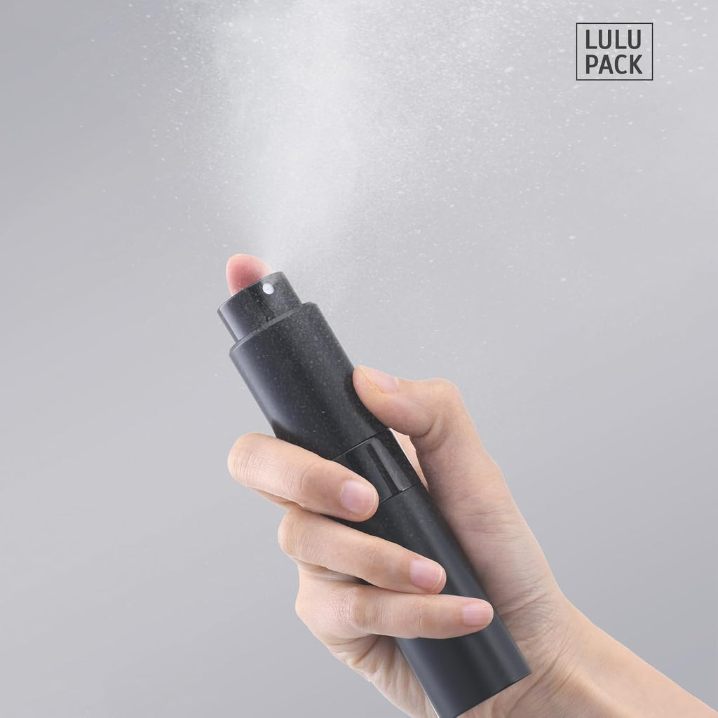 Perfume Atomizer Refillable Travel Bottle: Cologne Portable Sprayer for Men - Mini Spray Empty for Refill - 1oz Large Size Black