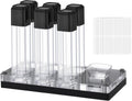Lulupack Coffee Bean Storage Dosing Tube: Single Espresso Dosing Containers - Small Airtight Canister Holder with Display Stand - Large