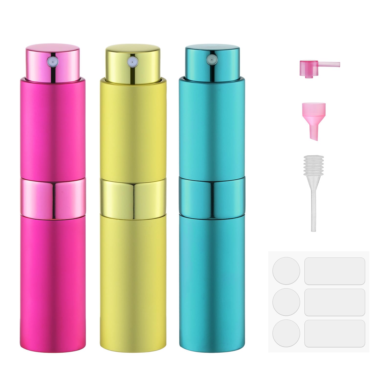 Perfume Atomizer Travel Bottle Refillable: Cologne Sprayer Portable for Men - Mini Spray Empty for Refill - 8ml Small Size Blue