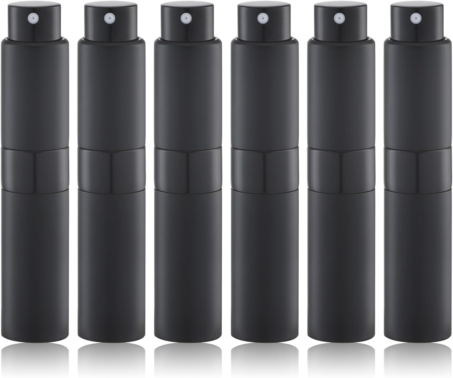 5ml Perfume Atomizer, Cologne Travel Spray Bottle, Refillable Portable Sprayer (6pcs, Black)