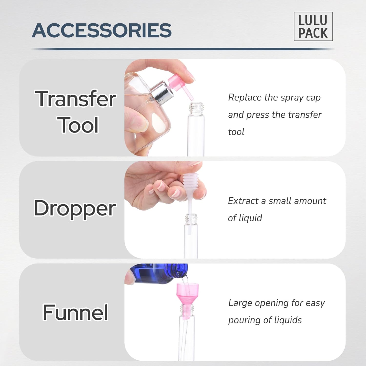 10ml Perfume Atomizer(3PCS), Cologne Spray Bottle, Travel Refillable Portable Sprayer (Black, Sliver, Grey)