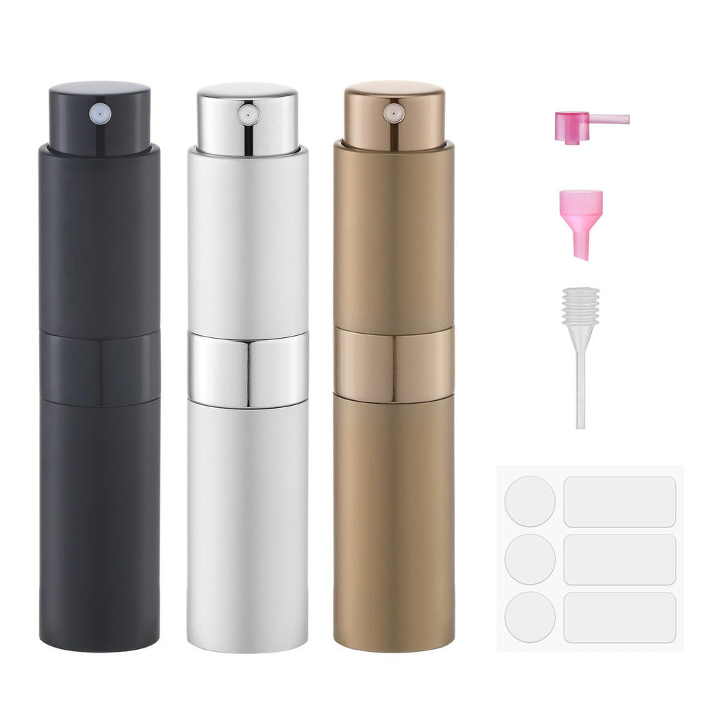 Perfume Atomizer Travel Bottle Refillable: Cologne Sprayer Portable for Men - Mini Spray Empty for Refill - 8ml Small Size Blue