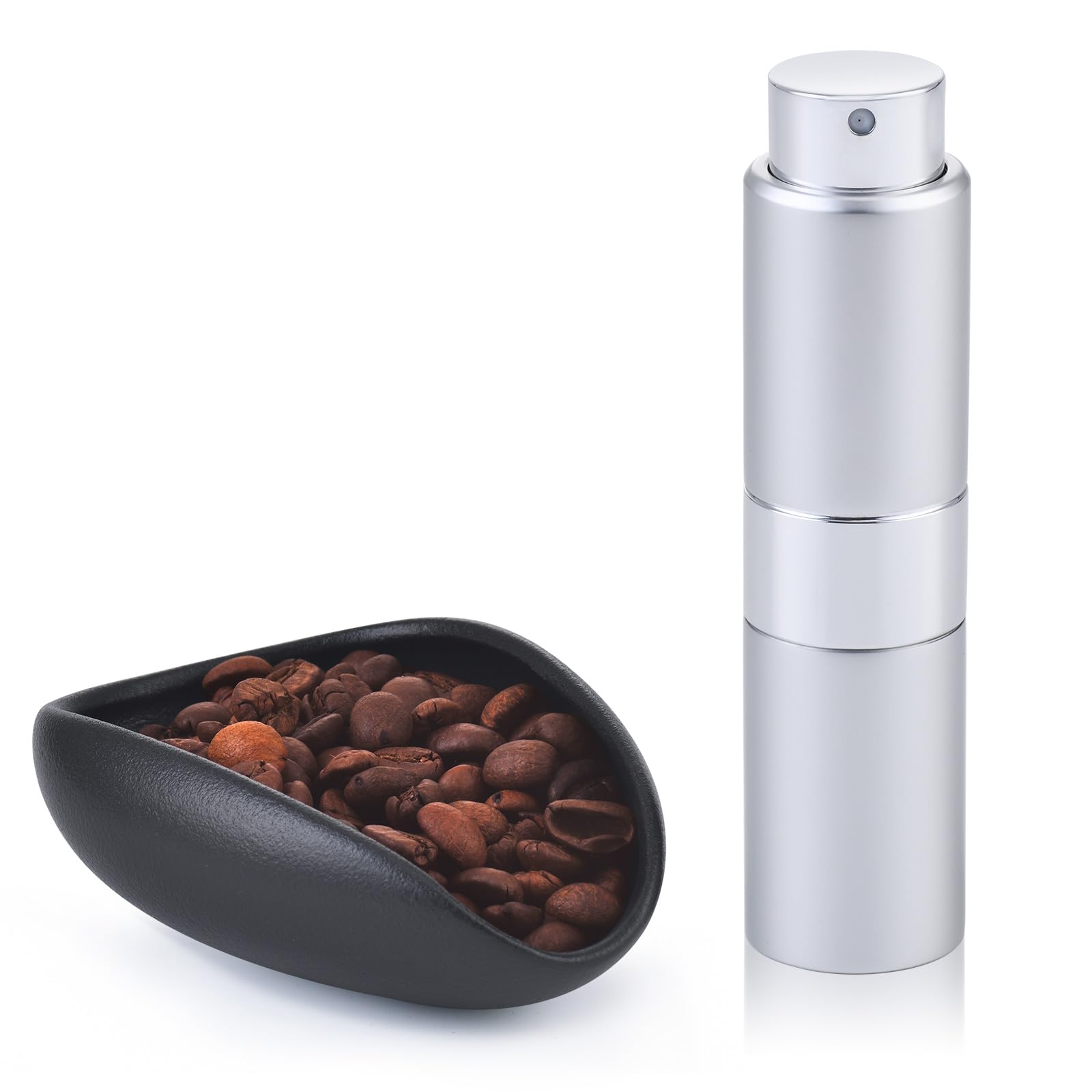Coffee Bean Dosing Cup with 20ML Spray Bottle, Coffee Measuring Cups & Espresso Bean Spritzer Kit