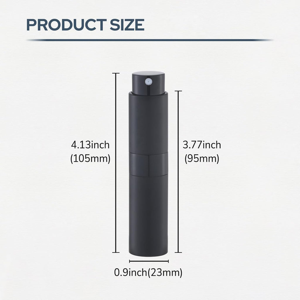 Perfume Atomizer Travel Bottle Refillable: Cologne Sprayer Portable for Men - Mini Spray Empty for Refill - 8ml Small Size Blue