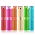 Perfume Atomizer Travel Refillable Bottle: Cologne Sprayer Portable for Men - Mini Spray Empty for Refill - 8ml Small Size Brown