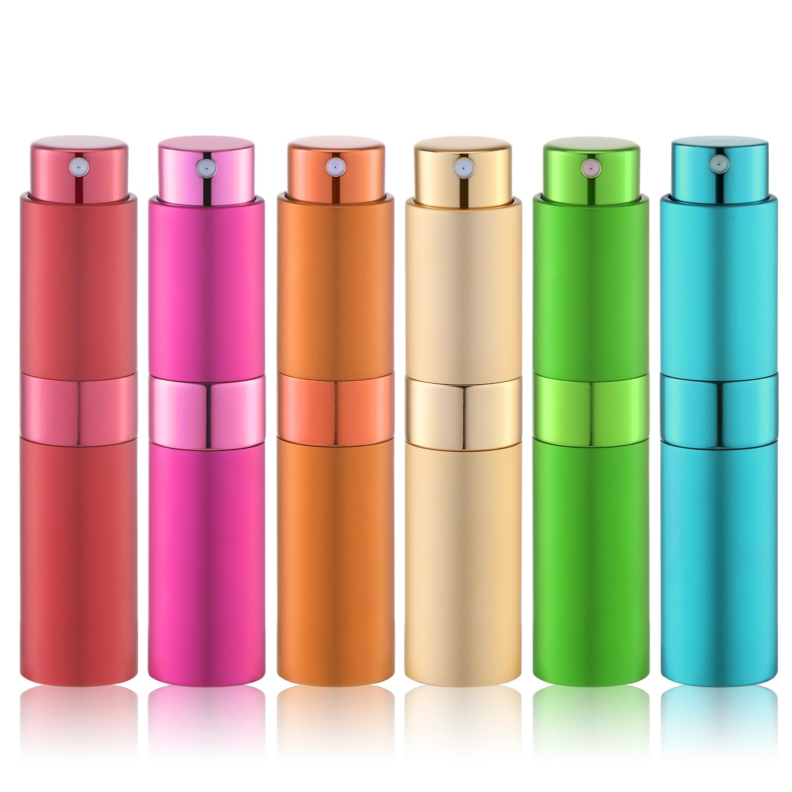 Perfume Atomizer Travel Refillable Bottle: Cologne Sprayer Portable for Men - Mini Spray Empty for Refill - 8ml Small Size Brown