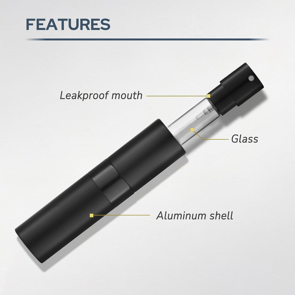 Perfume Atomizer Travel Bottle Refillable: Cologne Sprayer Portable for Men - Mini Spray Empty for Refill - 8ml Small Size Blue