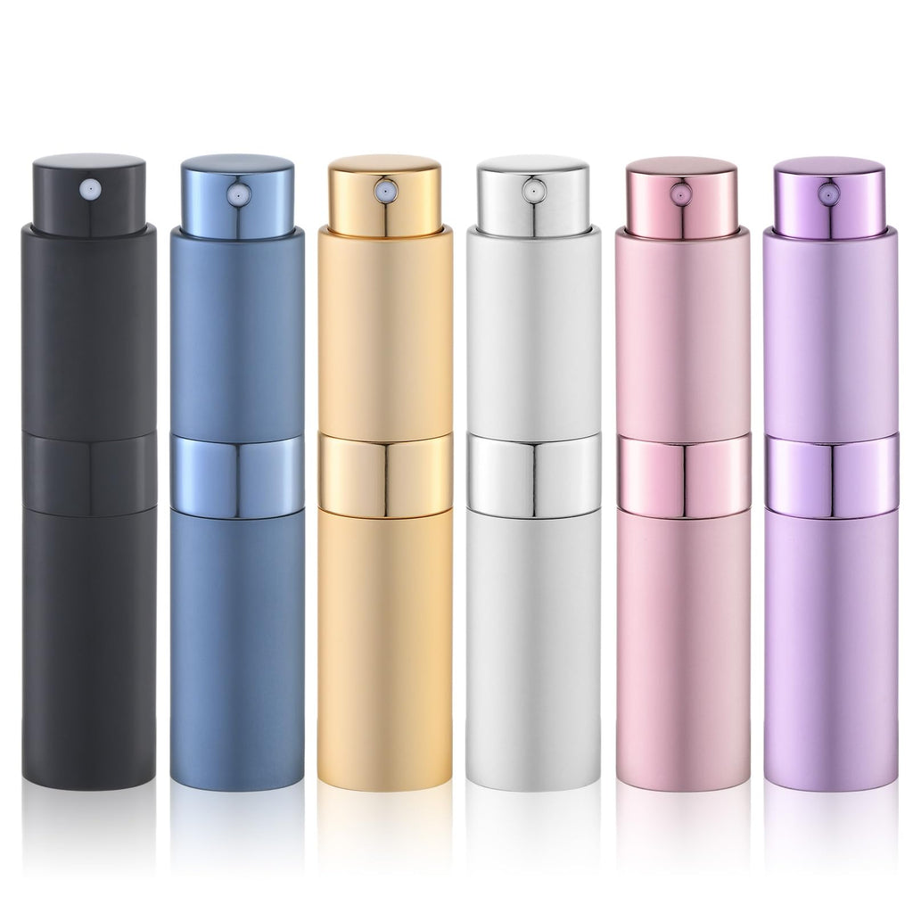 Perfume Atomizer Travel Refillable Bottle: Cologne Sprayer Portable for Men - Mini Spray Empty for Refill - 8ml Small Size Brown