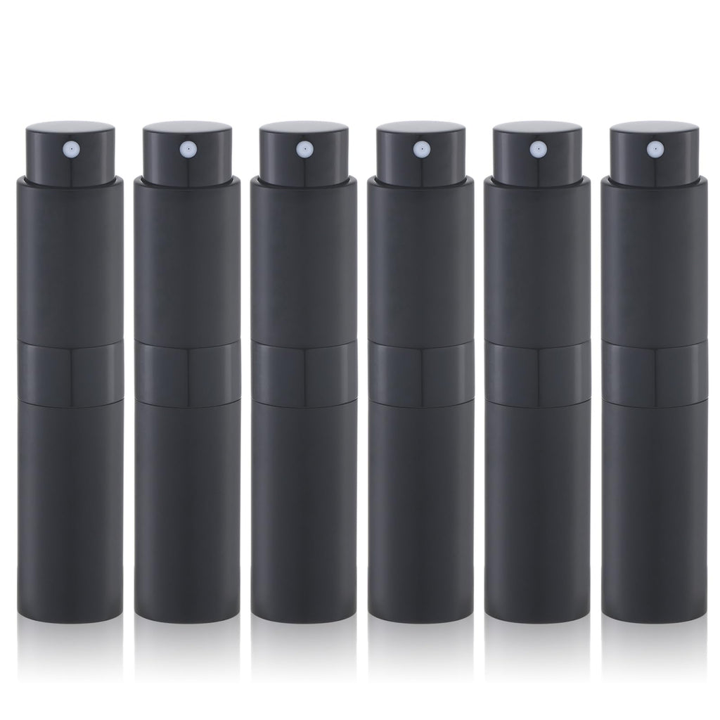 Perfume Atomizer Travel Refillable Bottle: Cologne Sprayer Portable for Men - Mini Spray Empty for Refill - 8ml Small Size Brown