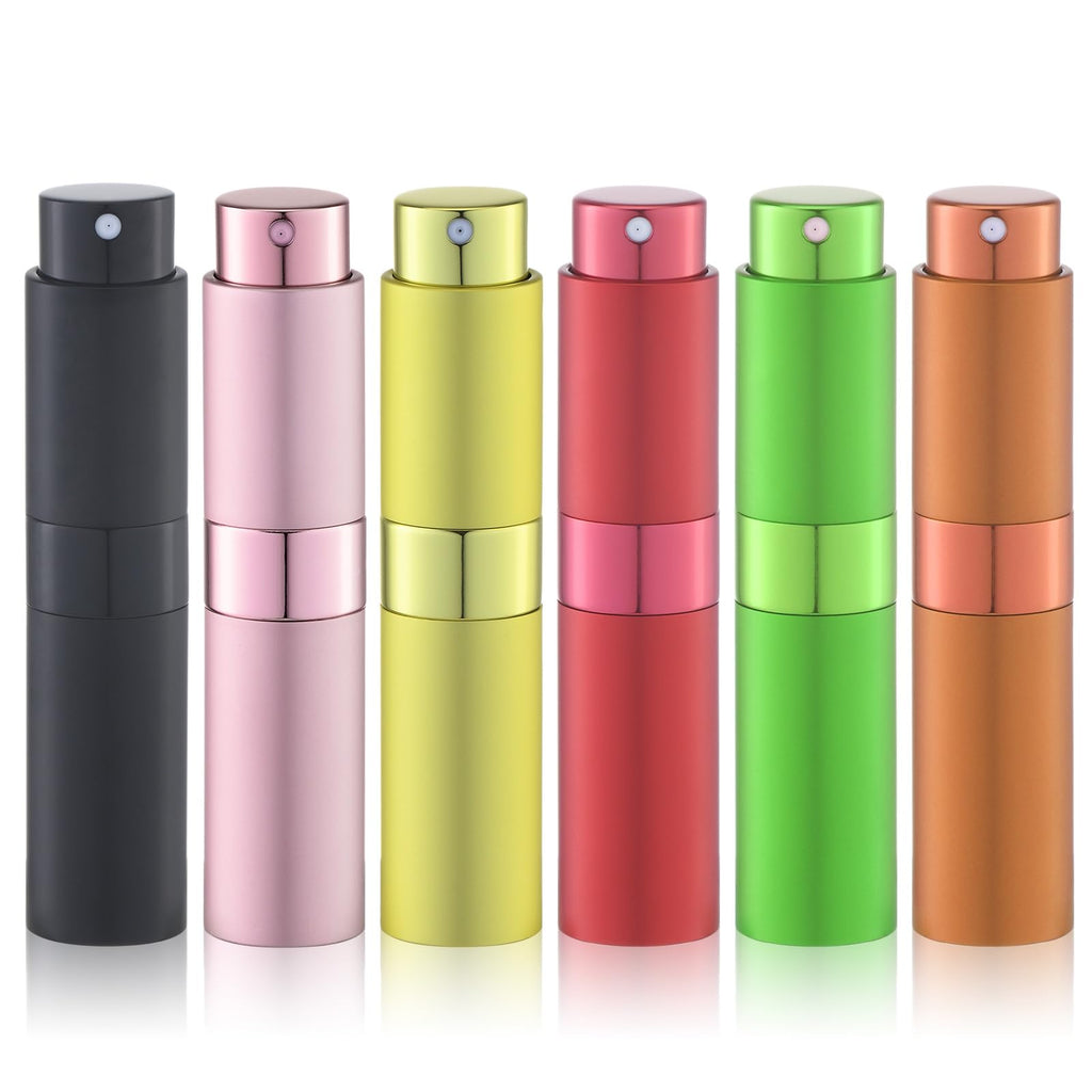 Perfume Atomizer Travel Refillable Bottle: Cologne Sprayer Portable for Men - Mini Spray Empty for Refill - 8ml Small Size Brown