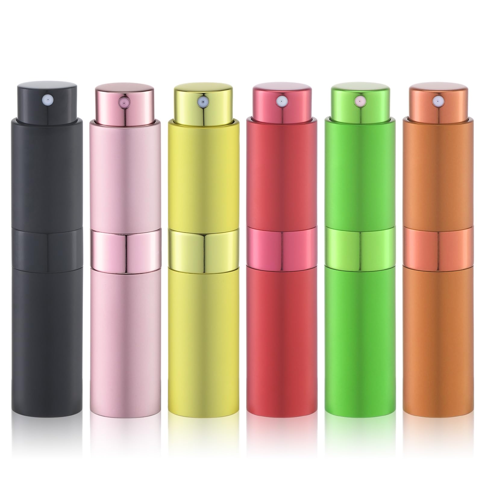 Perfume Atomizer Travel Refillable Bottle: Cologne Sprayer Portable for Men - Mini Spray Empty for Refill - 8ml Small Size Brown