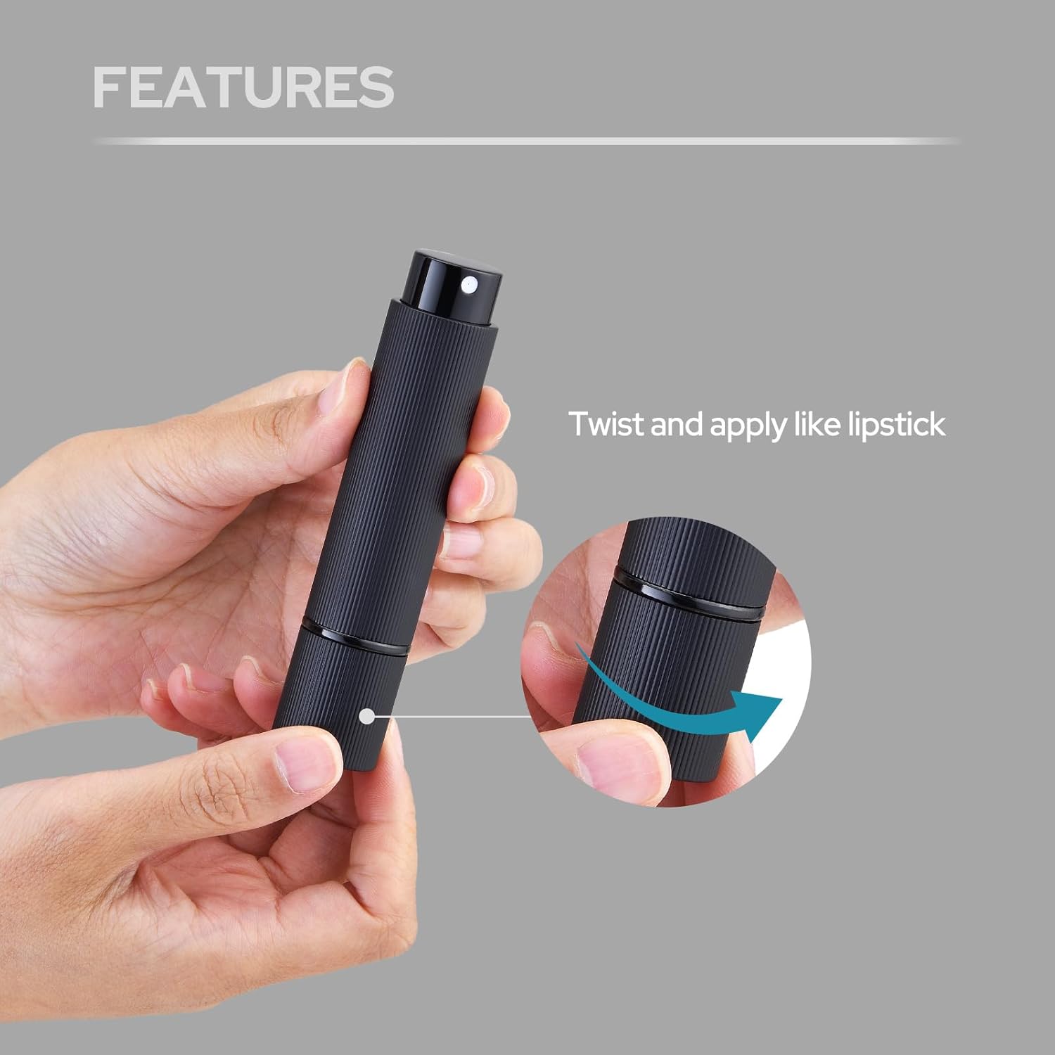 Lulupack Travel Perfume Bottle Refillable - Cologne Spray Atomizer Mini - Small Travel Size Sprayer Empty for Refill Sample Container - Portable Fragrance Decant Dispenser for Men Women 3PCS 8ml Blue