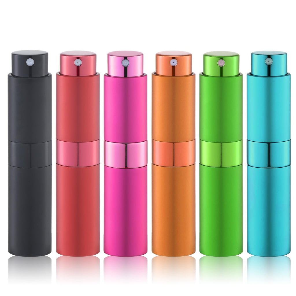 Perfume Atomizer Travel Refillable Bottle: Cologne Sprayer Portable for Men - Mini Spray Empty for Refill - 8ml Small Size Brown