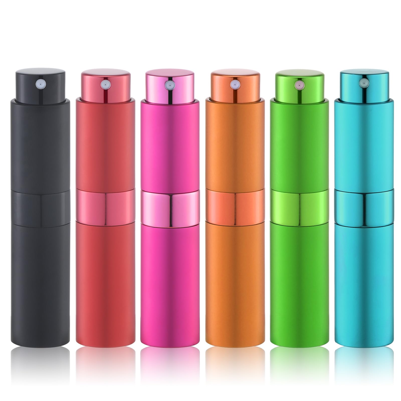 Perfume Atomizer Travel Refillable Bottle: Cologne Sprayer Portable for Men - Mini Spray Empty for Refill - 8ml Small Size Brown