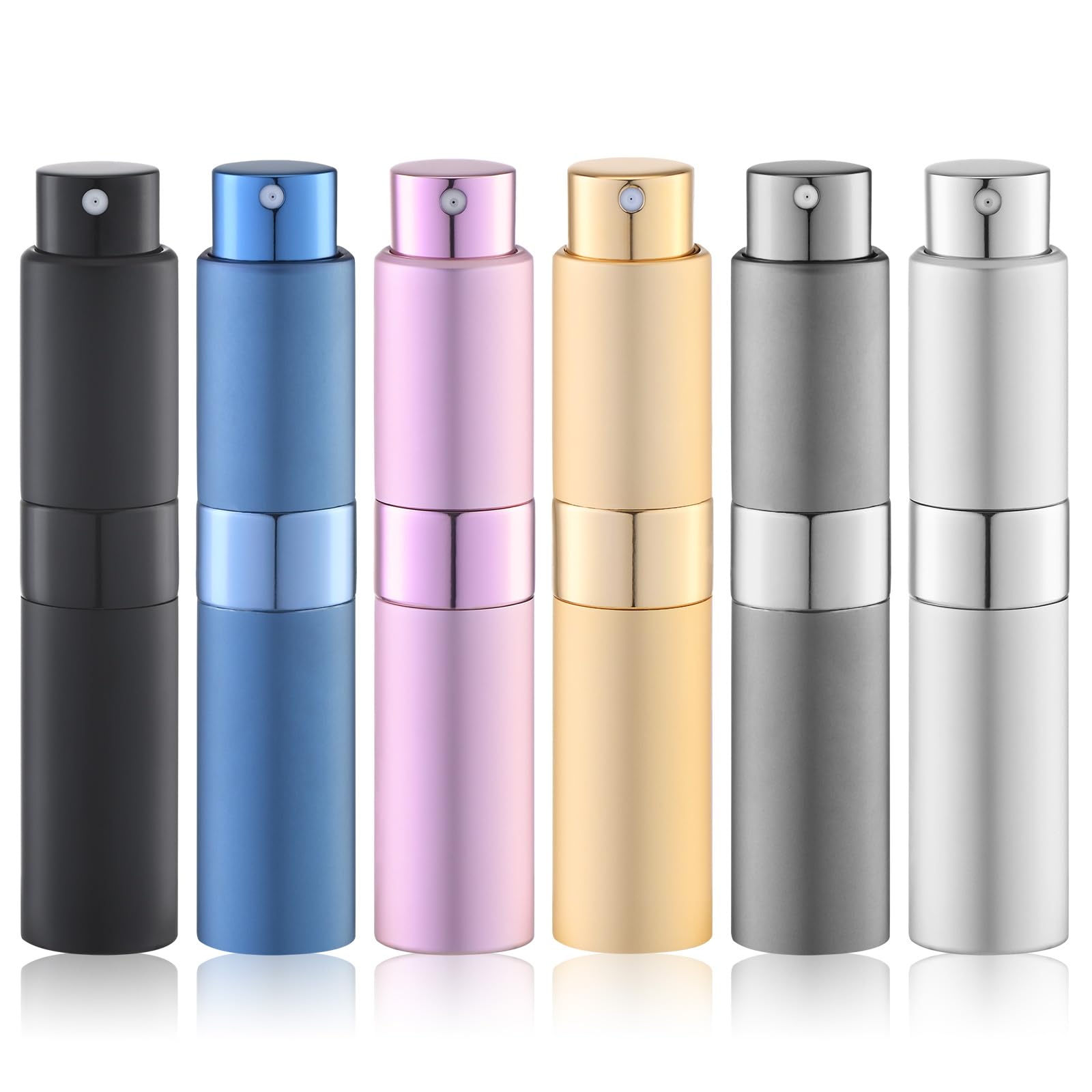 5ml Perfume Atomizer, Cologne Travel Spray Bottle, Refillable Portable Sprayer (6pcs, Black)