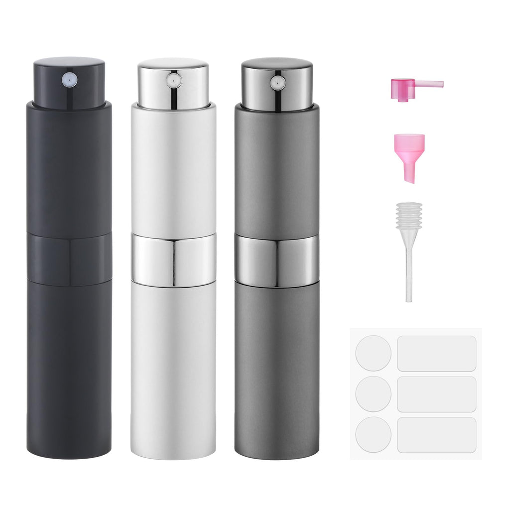 Perfume Atomizer Travel Bottle Refillable: Cologne Sprayer Portable for Men - Mini Spray Empty for Refill - 8ml Small Size Blue