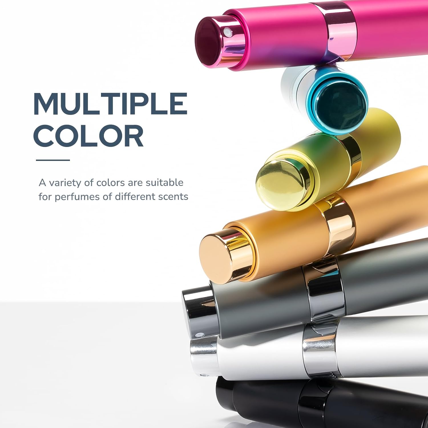 Perfume Atomizer Travel Bottle Refillable: Cologne Sprayer Portable for Men - Mini Spray Empty for Refill - 8ml Small Size Blue