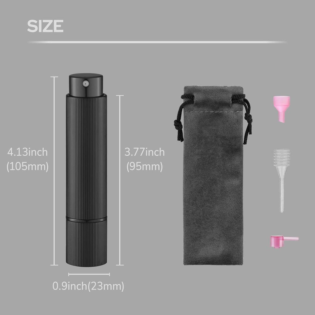 Lulupack Travel Perfume Bottle Refillable - Cologne Spray Atomizer Mini - Small Travel Size Sprayer Empty for Refill Sample Container - Portable Fragrance Decant Dispenser for Men Women 3PCS 8ml Blue