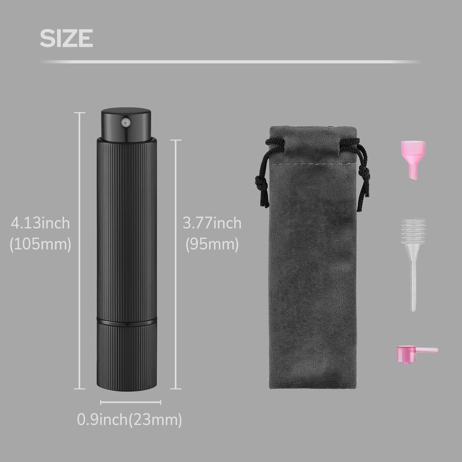 Lulupack Travel Perfume Bottle Refillable - Cologne Spray Atomizer Mini - Small Travel Size Sprayer Empty for Refill Sample Container - Portable Fragrance Decant Dispenser for Men Women 3PCS 8ml Blue