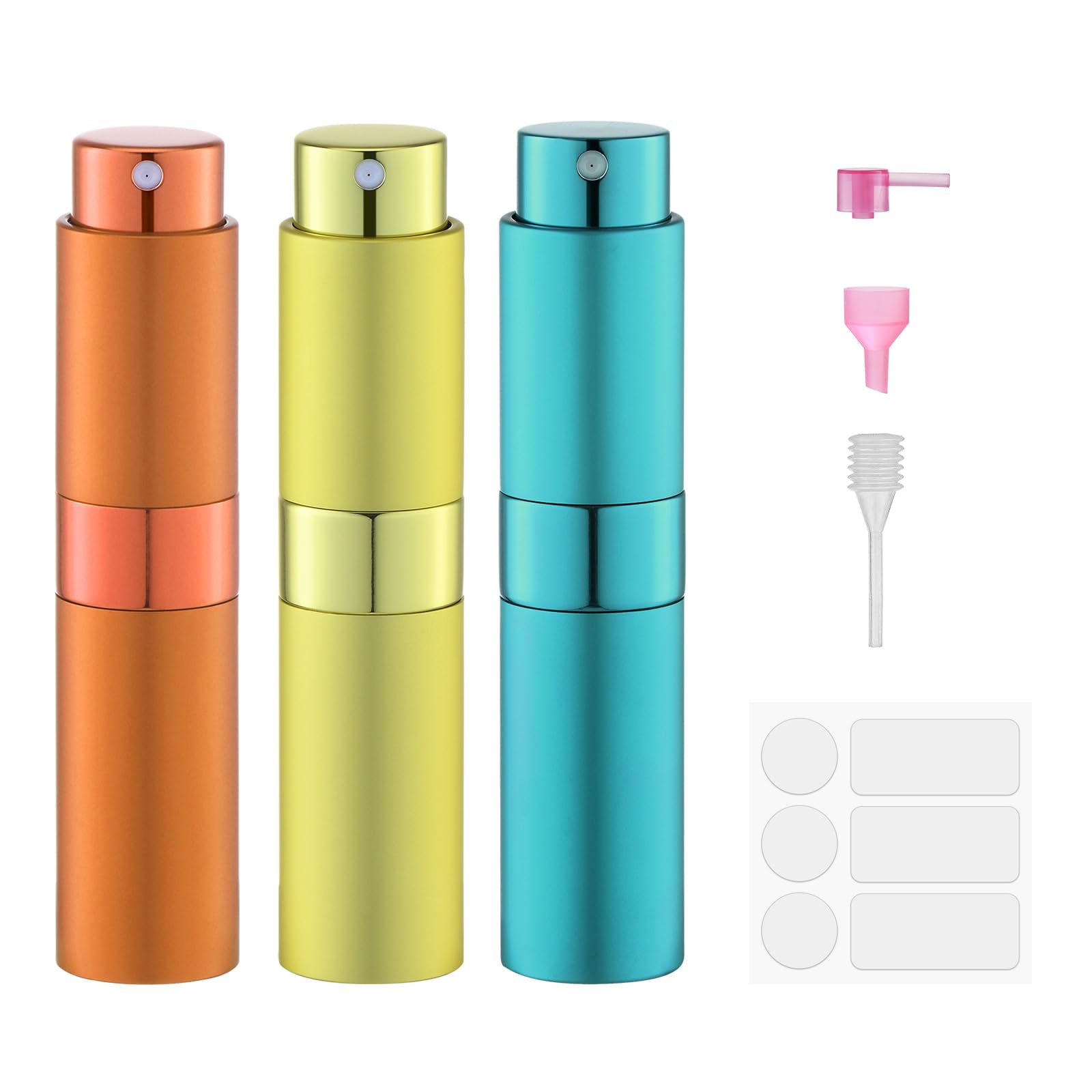 Perfume Atomizer Travel Bottle Refillable: Cologne Sprayer Portable for Men - Mini Spray Empty for Refill - 8ml Small Size Blue