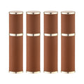Fusupak Travel Perfume Bottle Refillable - Mini Leather Cologne Atomizer Sprayer Portable - Empty Small Size Fragrance Pump Dispenser Container for Men Women Gifts - Small Refill 10ml 4 PCS