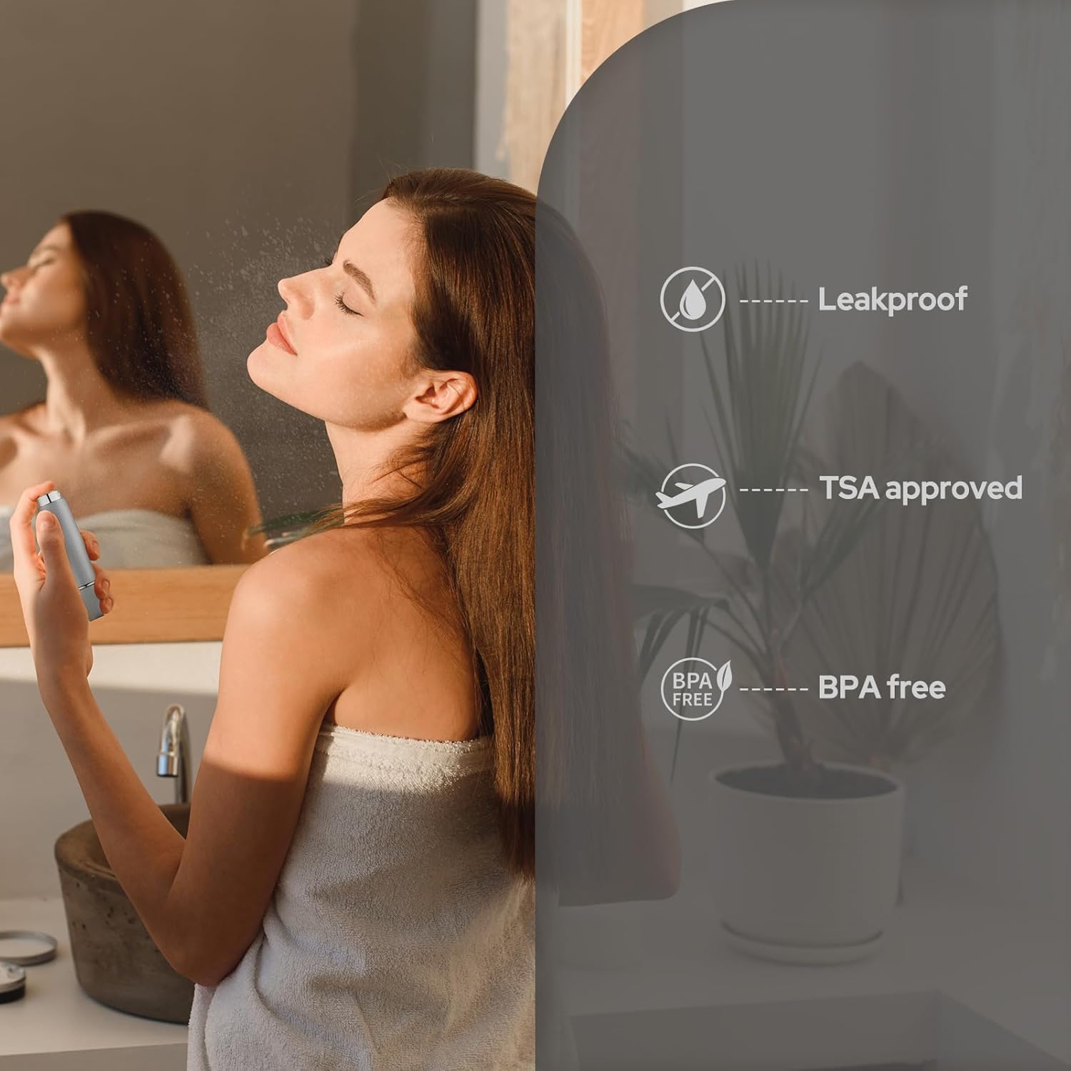 Lulupack Travel Perfume Bottle Refillable - Cologne Spray Atomizer Mini - Small Travel Size Sprayer Empty for Refill Sample Container - Portable Fragrance Decant Dispenser for Men Women 3PCS 8ml Blue