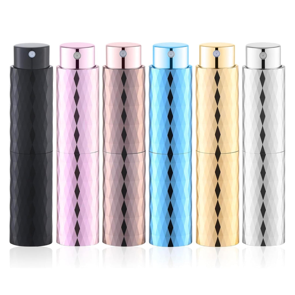 Perfume Atomizer Travel Refillable Bottle: Cologne Sprayer Portable for Men - Mini Spray Empty for Refill - 8ml Small Size Brown