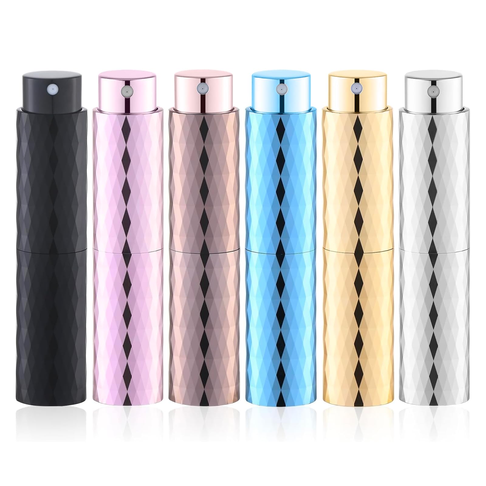 Perfume Atomizer Travel Refillable Bottle: Cologne Sprayer Portable for Men - Mini Spray Empty for Refill - 8ml Small Size Brown