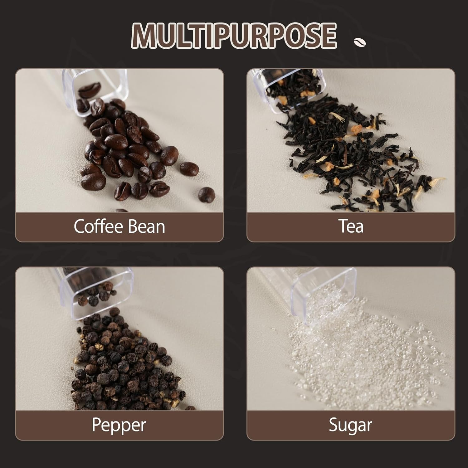 Lulupack Coffee Bean Storage Dosing Tube: Single Espresso Dosing Containers - Small Airtight Canister Holder with Display Stand - Large