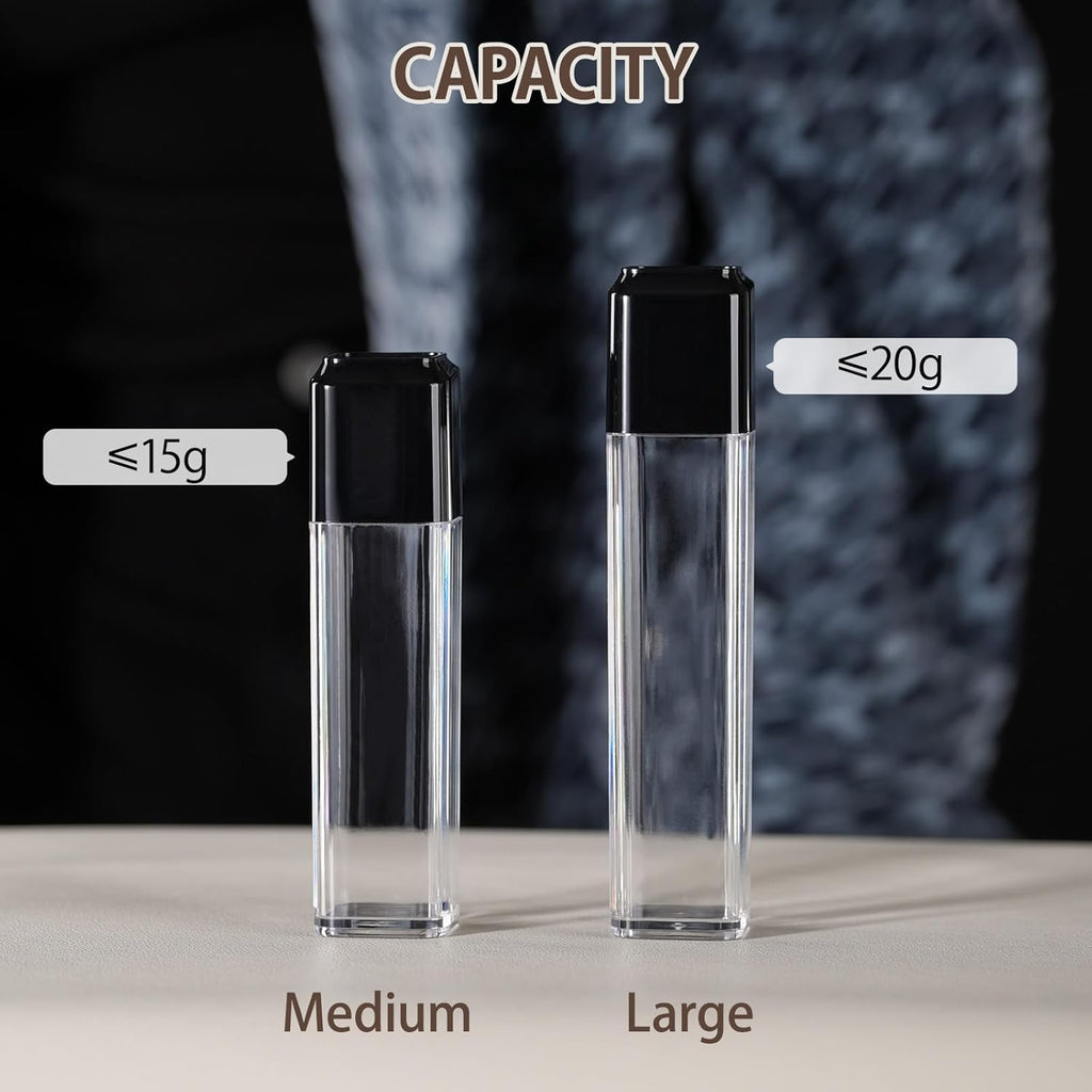 Lulupack Coffee Bean Storage Dosing Tube: Single Espresso Dosing Containers - Small Airtight Canister Holder with Display Stand - Large