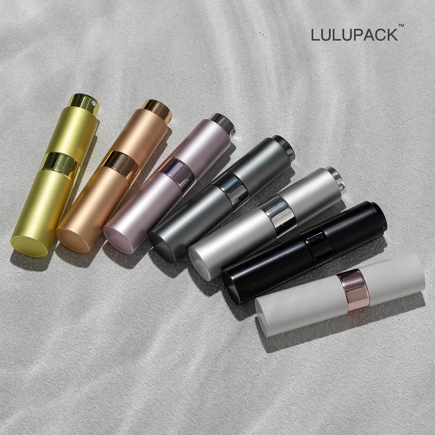 Perfume Atomizer Travel Refillable Bottle: Cologne Sprayer Portable for Men - Mini Spray Empty for Refill - 8ml Small Size Brown