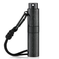 Lulupack Small Spray Bottle with Keychain - 8ml Cologne Travel Bottle Refillable - Travel Size Perfume Atomizer for Men - Portable Fragrance Decant Dispenser Speckled Black