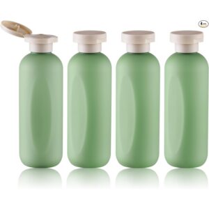 Lulupack 6.7oz Travel Shampoo Bottle — Green, 4 Pack