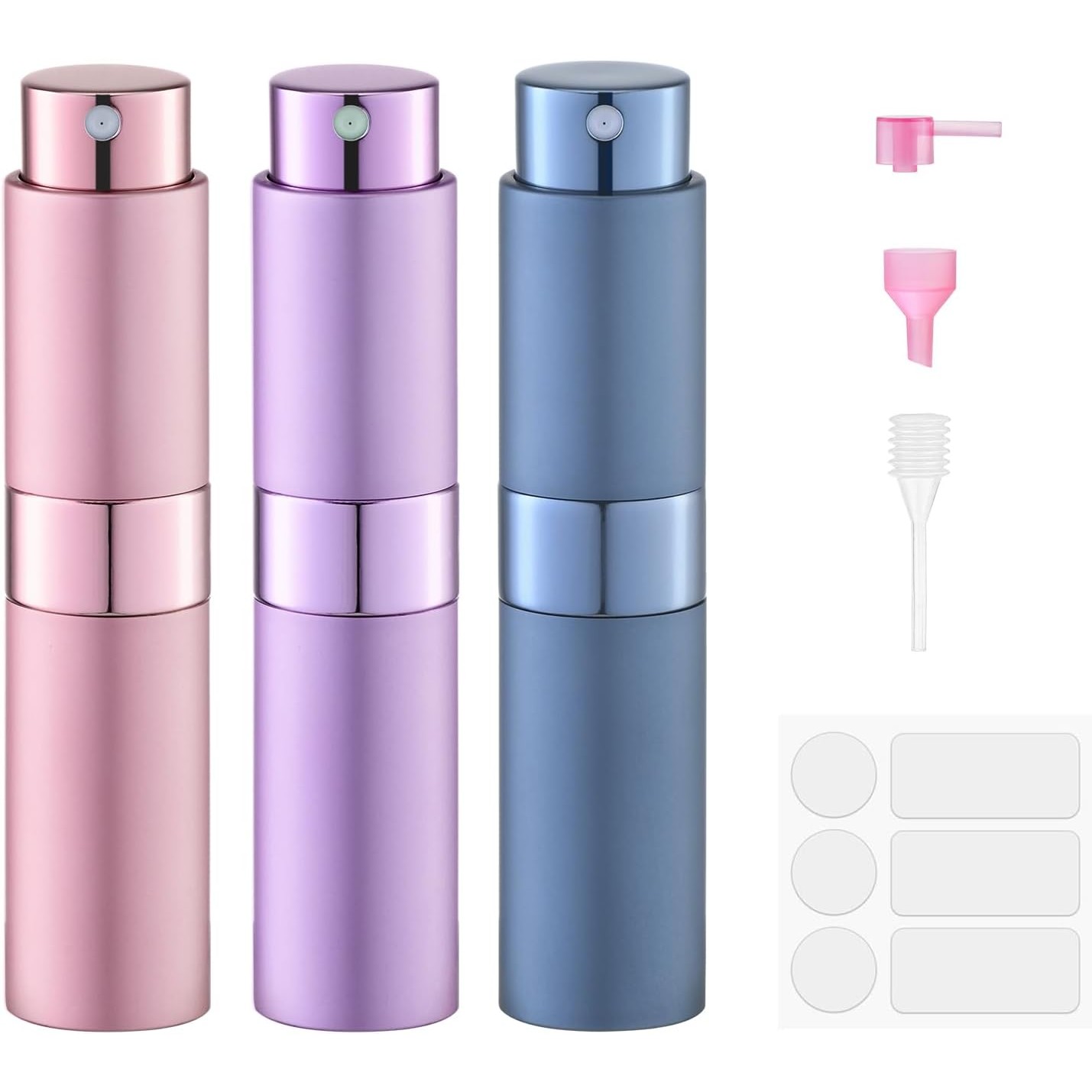 Pink, Purple, Blue